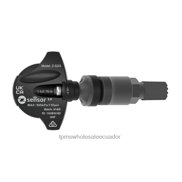TPMS Guayaquil - Holden oe sensor tpms de repuesto - oe p/n 95712232, 13598773 frecuencia 433mhz TXLL253 vástago de válvula de metal - gris oscuro
