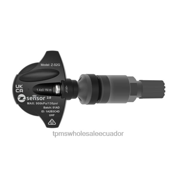 TPMS Quito - Sensor tpms de repuesto original del motor mg - oe p/n 10290600 frecuencia 433mhz TXLL2992 vástago de válvula de metal - gris oscuro